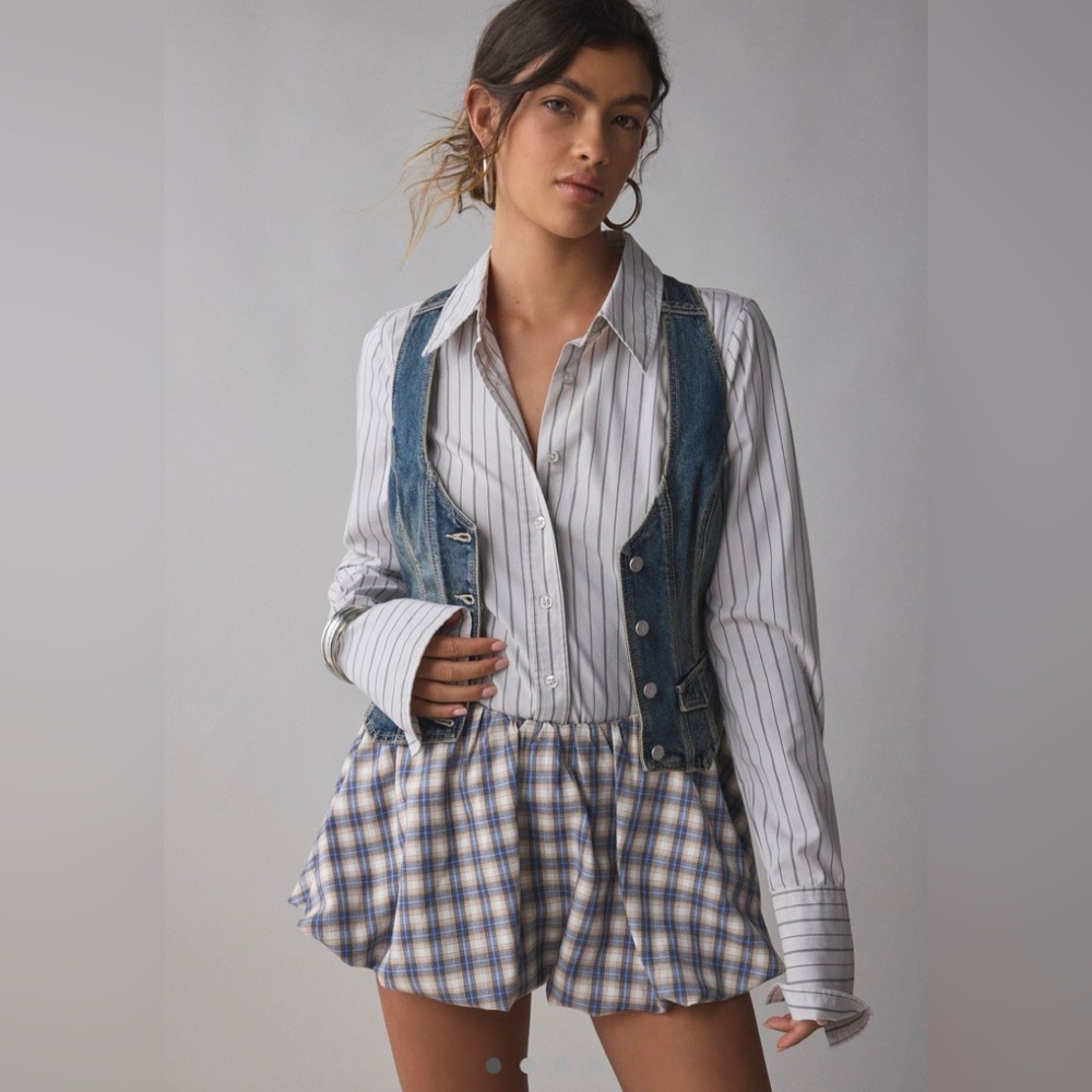 NWOT Kimchi Blue Anne bubble mini skort